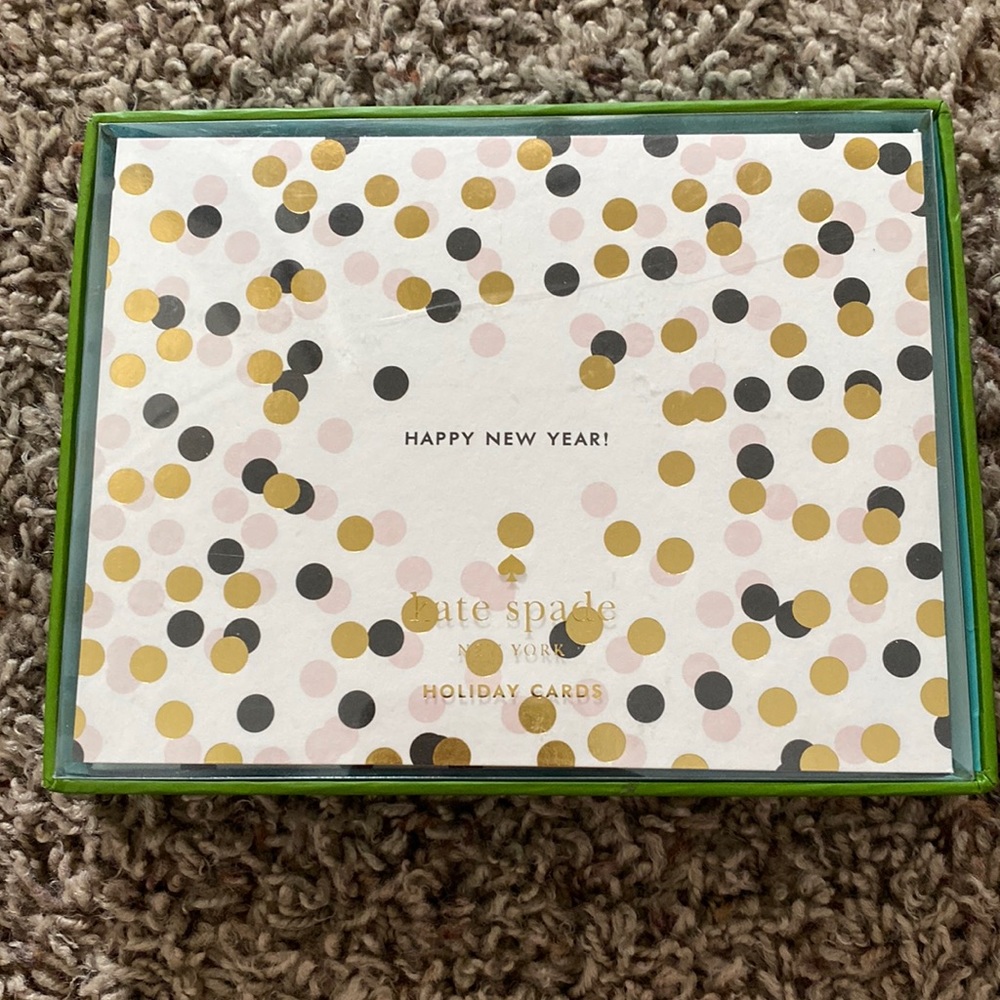 Kate Spade New York Confetti New Year Holiday Card Set